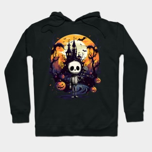 Halloween Trick Or Treat Cute Halloween Skeleton In Love Hoodie